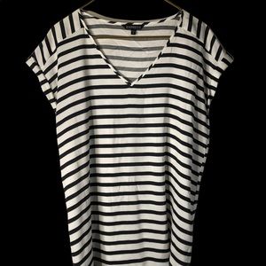 Express striped V neck shirt
